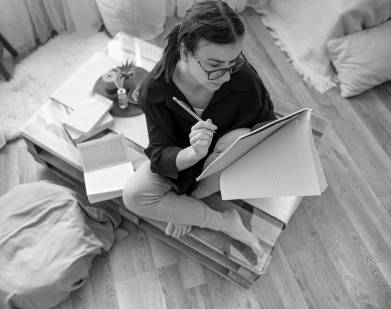Professional analyzing financial statements and market trends